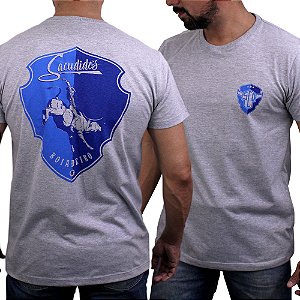 Camiseta Sacudido's -Boiadeiro Costas-Mescla Médio