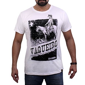 Camiseta Sacudido's - Vaqueiro - Marfim