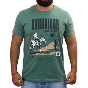 Camiseta Sacudido's - Direção do Sol - Militar
