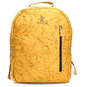 Mochila Sacudido's - Couro Amarelo Escuro Especial