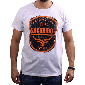 Camiseta Sacudido's - Rodeio - Mescla Escuro