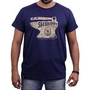 Camiseta Sacudido's - Bigorna - Marinho