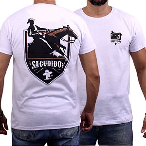 Camiseta Sacudido's - Cavalo - Branco