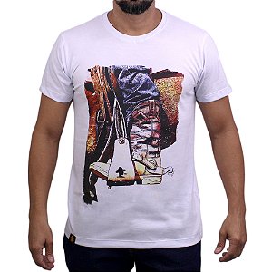 Camiseta Sacudido's - Bota SCD - Branco