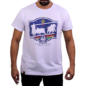 Camiseta Sacudido's - Vaquejada - Branco