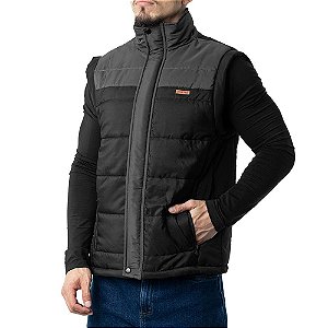 Jaqueta Puffer Everest - Preta e Cinza