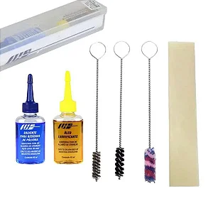 KIT LIMPEZA P/ ARMAS  9mm/.380/.38/.357 - LH ESCOVAS