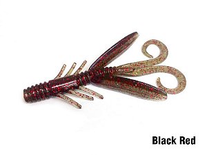 Isca Artificial Soft Water Strider Black Red Monster 3x