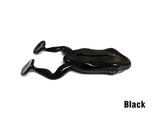 Isca Artificial Soft Paddle Frog Black Monster 3x