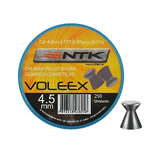 Chumbinho Nautika NTK Voleex 4.5mm  c/ 250 unidades