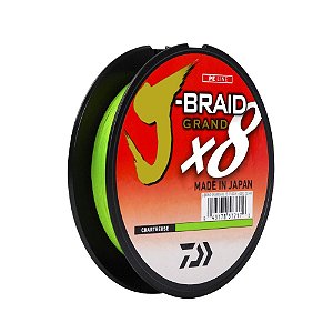 Linha DW J-Braid GR X8 Chartreuse 150y 30lbs 0,28m - Daiwa