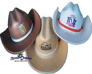 Chapéu Cowboy de Eva-Personalizado-brindes-Adulto e Infantil-Fabricação Própria