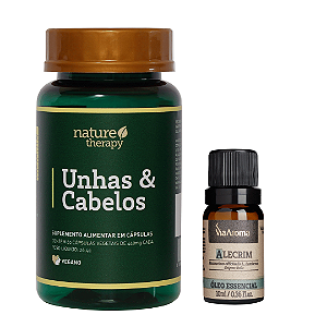 Kit Crescimento Capilar (Suplemento natural e óleo essencial para crescimento dos fios)