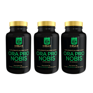 3 frascos de Ora Pro Nobis - 60 Capsulas