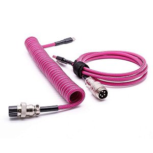 Coiled Cable Para Teclado - Pink