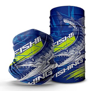 Bandana Tube Neck Huzze-Rag Fishing Barracuda - Feitas Sem Costura + Proteção Solar Uv