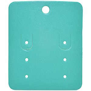 Cartela 6 Furos Para Brincos 5 x 6 cm - C7 Verde Tiffany