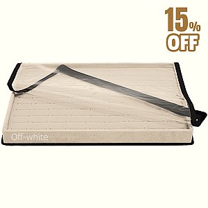 Bandeja Grande 37 x 27 x 3 cm - Para Anéis - Veludo Com Capa