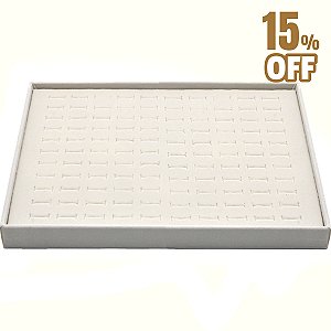 Bandeja Grande 37 x 27 x 3 cm - Para Anéis - Veludo Sem Capa