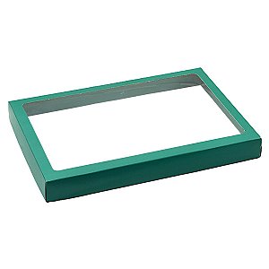 Tampa para Bandejas em tamanho Grande 37 x 27 X 3  cm - Somente a tampa - Verde Tiffany