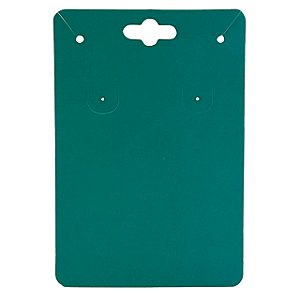 Cartela Para Brinco e Corrente - Conjunto - 7,5 X 12 cm - C34 Verde-Tiffany