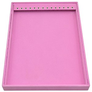 Bandeja Grande 37 x 27 x 3 cm - Com ilhós para Corrente - Veludo Sem Capa