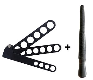 Aneleira Régua + Pau De Medir Plásticos