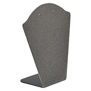 Expositor Pequeno para Brincos e Corrente 14 X 18 cm - A8 - Veludo Cinza