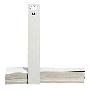 Cartela Tag Para Pulseira 3,5 X 23 Cm - C39 Branca
