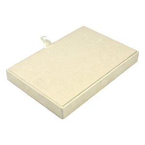 Bandeja Media 12 Quadriculados para Joias 30 x 20 x 3 cm - Veludo Com Tampa de Madeira