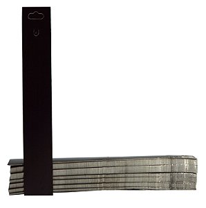 Cartela Tag Para Pulseira 3,5 X 23 Cm - C39 Preta