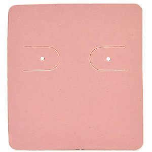 Cartela Para 1 Par de Brincos - 3,9 x 4,4 cm - C60 Rosa