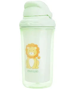 COPO PAREDE DUPLA 250ML LEAO MASC PIMPOLHO VERDE