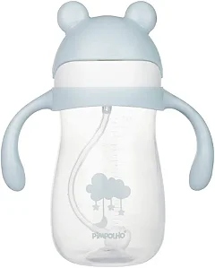 COPO DE TREINAMENTO C/ALCA 300ML UNISSEX PIMPOLHO CINZA/NUVEM