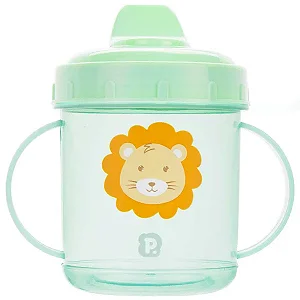 COPO BICO RIGIDO 220ML LEAO MASC PIMPOLHO VERDE