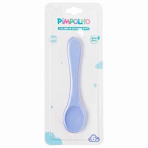 COLHER DE SILICONE SOFT MASC PIMPOLHO AZUL