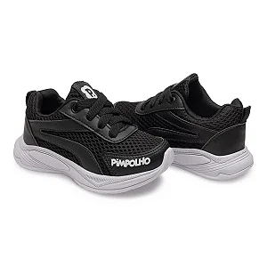 130854 TENIS SPORT JOGGING PIMPOLHO PRETO