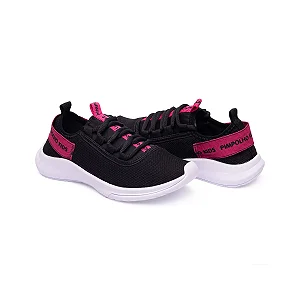 140313 TENIS SPORT KIDS PIMPOLHO PRETO/ROSA