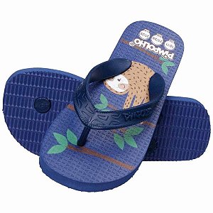 74419 CHINELO SANDALIA PRAIANA KIDS AZUL/PREGUICA MASC PIMPOLHO