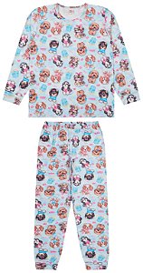 8826 PIJAMA FEMININO EM MALHA MICROFIBRA PREMINUM PELUCIADA SUBLIMADA