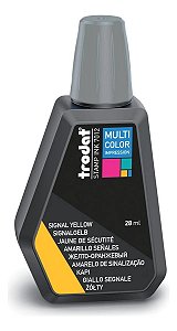 Tinta Amarelo De Sinalização Original Trodat 28ml P/ Carimbo