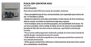 KIT ELÉTRICO COMPLETO AC02 (QUADRO DE COMANDO + 100% CHICOTES + BOTÕES + JOYSTICK + SENSORES)