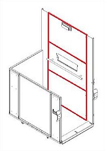 KIT PAINEL CENTRAL AC11 (para bases 900X1400MM/1100X1400MM)