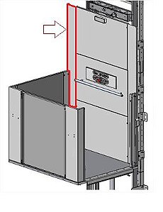 COLUNA DIREITA DO PAINEL - PLATAFORMA AC11 ( AC11-A-D9961 )