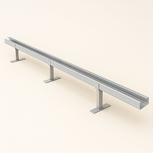 55127 - KIT TRILHO FIXAÇÃO ELEVADOR SUP. GUIA 1400 (PRÉ CHUMBAMENTO)