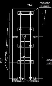 65694 - PRE KIT FIX TORRE ESTR METALICA V400 PLAT/UNNO