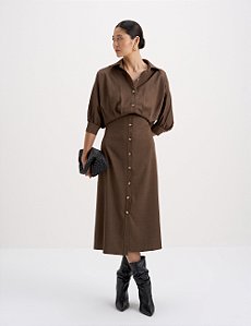 Vestido Chemise Brown