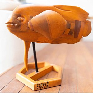 Escultura Peixe Marchetado | Gegê Pedrosa | 72 cm