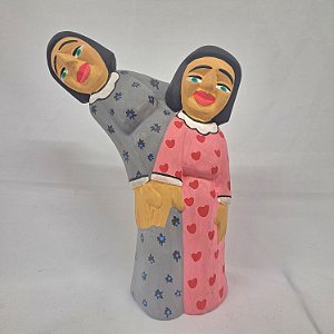 Escultura Duas Mulheres | Mestre Noza | Ceará