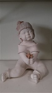 ANJO em cerâmica com Flor/ Arte Ramos Tracunhaém- PE